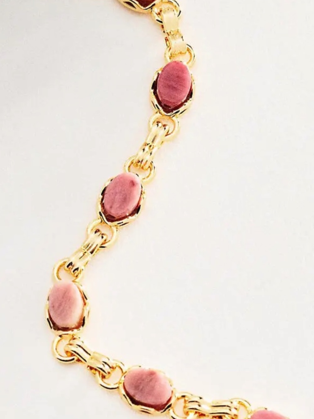 NWT Anthropologie Stone wrap bracelet- pink - Picture 2 of 5